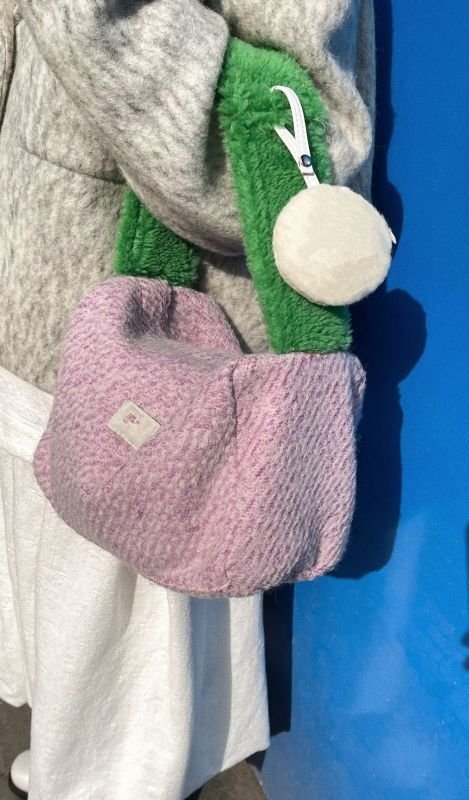 画像3: square quiche cheese tote shoulder bag スクエアキッシュチーズバッグ トートショルダーバッグ エコバッグ  (3)