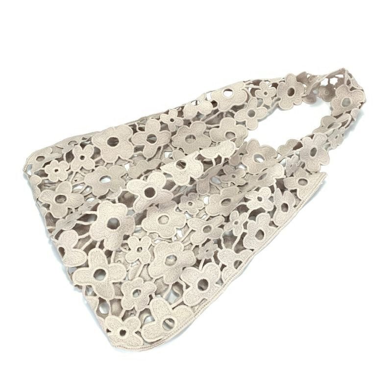 画像3: Lace tote shoulder eco shopping bag レーストートショルダーエコショッピングバッグ (3)