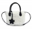 画像1: lamb wool Teddy plush tote shoulder bag　ラムウールトートショルダーバッグ (1)