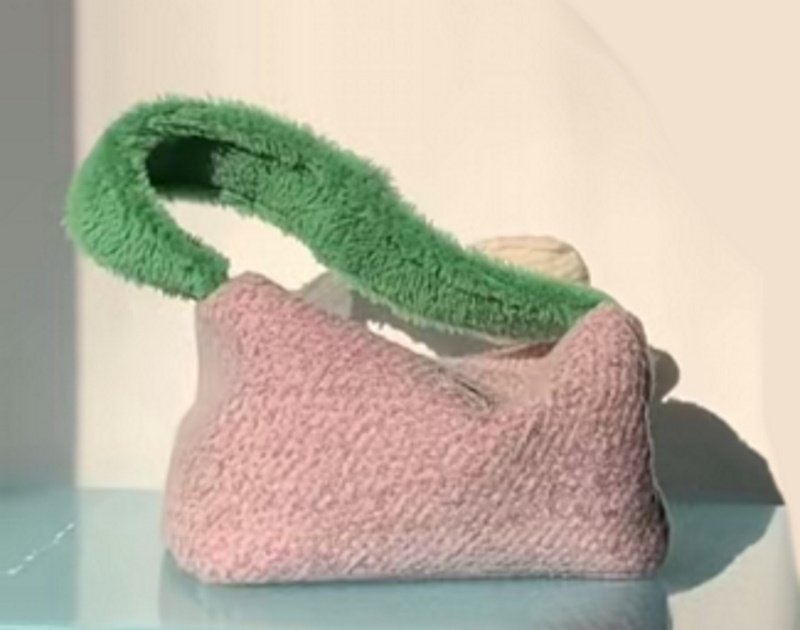 画像4: square quiche cheese tote shoulder bag スクエアキッシュチーズバッグ トートショルダーバッグ エコバッグ  (4)