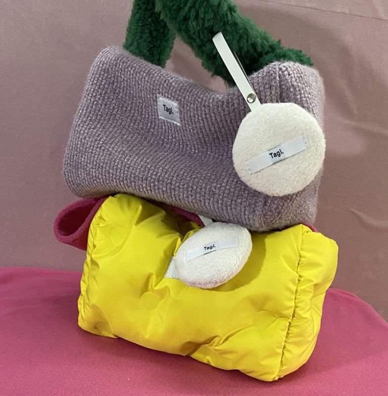 画像2: square quiche cheese tote shoulder bag スクエアキッシュチーズバッグ トートショルダーバッグ エコバッグ  (2)