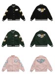 画像6: BK star embroidery Stajan baseball uniform jacket blouson ユニセッ クス男女兼用 BKスター星刺繍ジャンパー ジャケット ブルゾン (6)