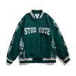 画像3: Paisley bandana pattern Stajan baseball uniform jacket blouson ユニセッ クス男女兼用 バンダナ ペイズリー柄 スタジャン ジャンパー ジャケット ブルゾン (3)