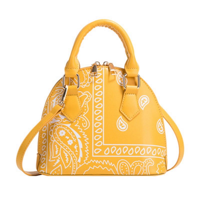 画像6: Bandana Paisley Pattern Shell Mini Tote Shoulder Bag バンダナペイズリー柄シェルミニトートショルダーバッグ  (6)