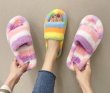 画像4: new cross-border fur sandals  slippers 　ボーダーファーサンダル スリッパ (4)