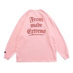 画像6: unisex MADEEXTREME retro portrait letter printing loose long-sleeved t-shirt　男女兼用 ユニセックス レトロフォトプリント長袖Tシャツ (6)