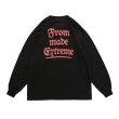 画像4: unisex MADEEXTREME retro portrait letter printing loose long-sleeved t-shirt　男女兼用 ユニセックス レトロフォトプリント長袖Tシャツ (4)