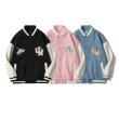 画像8: LOVE heart Embroidered PU Leather Sleeve baseball uniform Stajan baseball uniform jacket blouson ユニセッ クス男女兼用ラブハートエンブレム刺繍ジャンパー ジャケット ブルゾン (8)