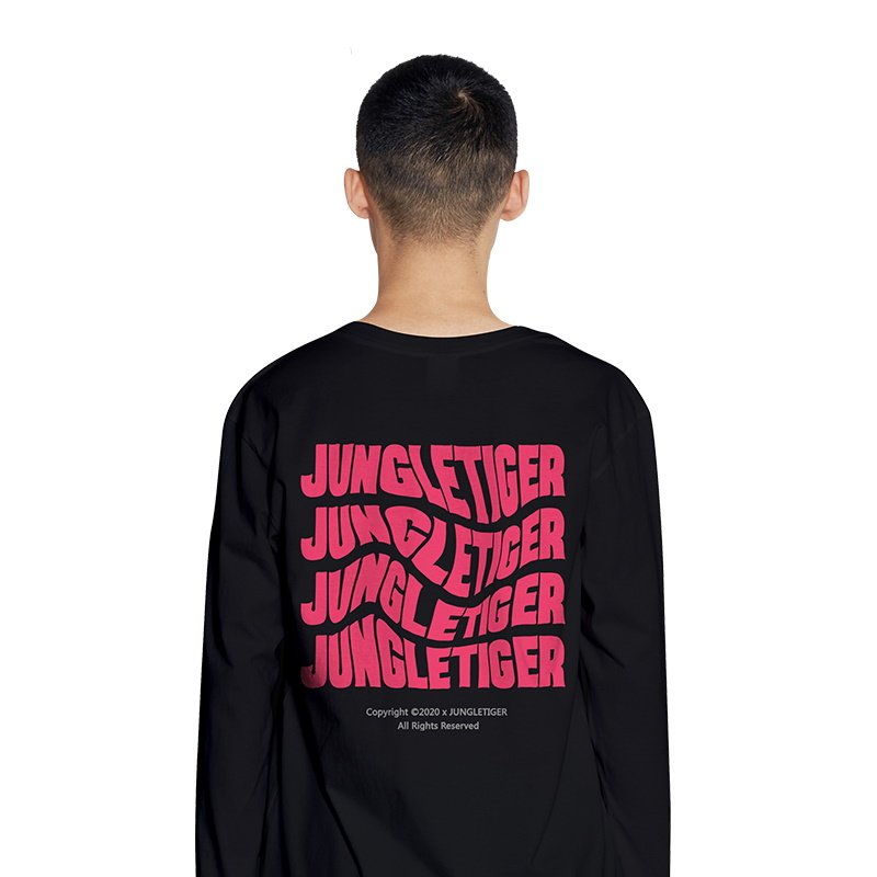 画像7: Jungle Tiger Letter Print Long Sleeve T-shirt unisex　男女兼用 ユニセックス ジャングルタイガーロゴプリント長袖 Tシャツ (7)