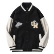 画像7: LOVE heart Embroidered PU Leather Sleeve baseball uniform Stajan baseball uniform jacket blouson ユニセッ クス男女兼用ラブハートエンブレム刺繍ジャンパー ジャケット ブルゾン (7)