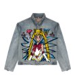 画像2:  Graffiti Sailor Moon Lip Style Denim G Jean Jacket 　  セーラームーンリップスタイルグラフィティデニムGジャン デニムジャケット (2)