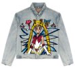 画像1:  Graffiti Sailor Moon Lip Style Denim G Jean Jacket 　  セーラームーンリップスタイルグラフィティデニムGジャン デニムジャケット (1)