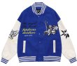 画像4: Angel Kids hip-hop high street  baseball uniform Stajan baseball uniform jacket blouson ユニセッ クス男女兼用ヒップホップエンジェルキッズジャンパー ジャケット ブルゾン (4)