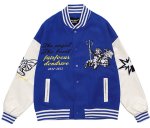 画像4: Angel Kids hip-hop high street  baseball uniform Stajan baseball uniform jacket blouson ユニセッ クス男女兼用ヒップホップエンジェルキッズジャンパー ジャケット ブルゾン (4)