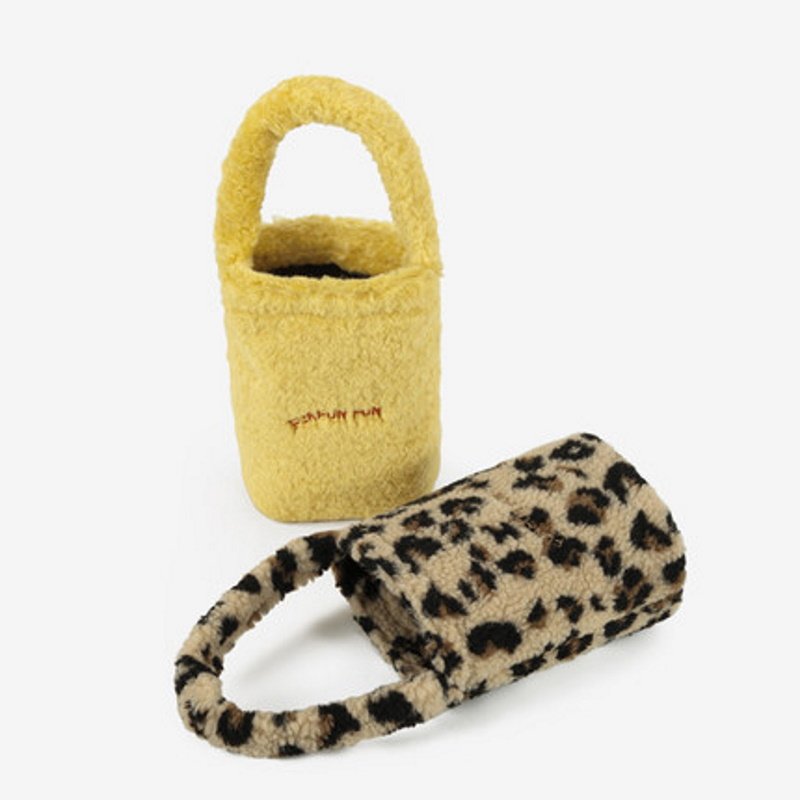 画像8: Mini Portable Bucket  Tote Bag  モコモコバケットミニトートバッグ   (8)