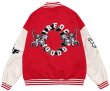 画像1: Angel Kids hip-hop high street  baseball uniform Stajan baseball uniform jacket blouson ユニセッ クス男女兼用ヒップホップエンジェルキッズジャンパー ジャケット ブルゾン (1)