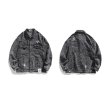 画像6: Bear Damage Torn Denim Jacket  G Jean Jacket　ユニセッ クス男女兼用 ベア 熊モノグラムデニムGジャン ジャケット (6)