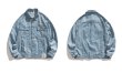 画像5: Bear Damage Torn Denim Jacket  G Jean Jacket　ユニセッ クス男女兼用 ベア 熊モノグラムデニムGジャン ジャケット (5)