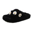 画像3: small daisy furry slippers flat bottom sandals  　ファーモコモコスモールデイジーサンダル スリッパ (3)