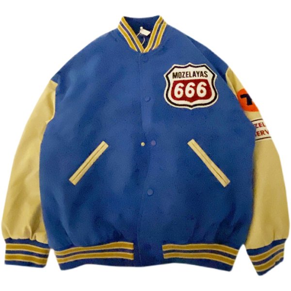 画像1:  Numbering 666 baseball uniform Stajan baseball uniform jacket blouson ユニセッ クス男女兼用ナンバリング666スタジャン ジャンパー  ジャケット ブルゾン (1)