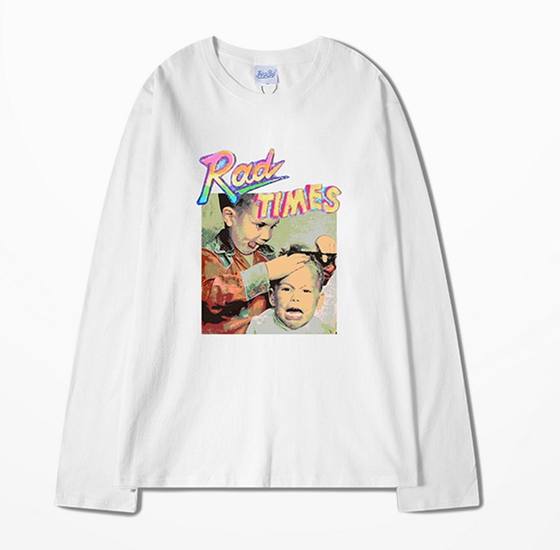 画像2: Boys photo  Print Long Sleeve T-shirt unisex 男女兼用 ユニセックスボーイズフォトプリント長袖 Tシャツ (2)