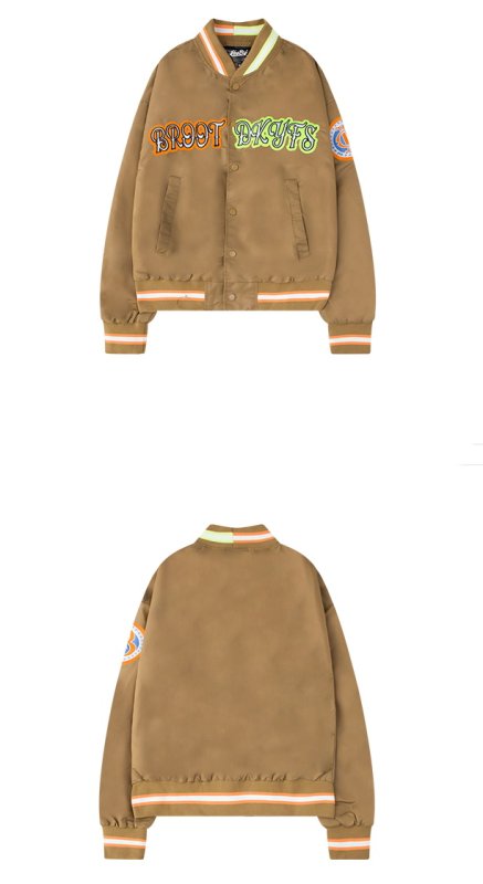 画像6: Alphabet letter logo hip-hop high street  baseball uniform Stajan baseball uniform jacket blouson ユニセッ クス男女兼用ヒップホップアルファベットレターロゴジャンパー ジャケット ブルゾン (6)