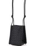 画像1: plaid woven small square shoulderTote Bag 　本革レザー編み込みミニショルダートートバッグ (1)