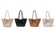 画像13: Simple Large Capacity shoulderTote Bag 　レザーバケットショルダートートバッグ (13)