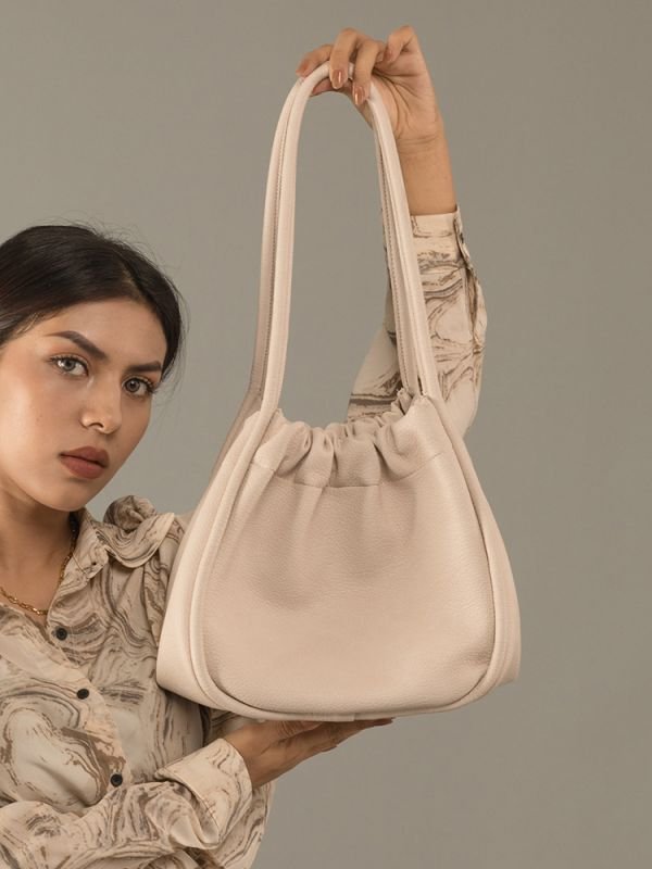 画像9: Simple Large Capacity shoulderTote Bag  レザーバケットショルダートートバッグ (9)