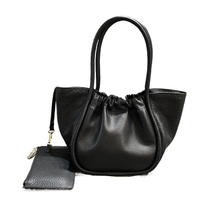 画像16: Simple Large Capacity shoulderTote Bag  レザーバケットショルダートートバッグ (16)