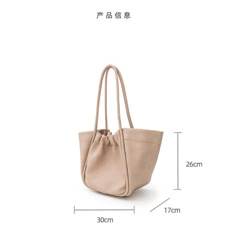 画像19: Simple Large Capacity shoulderTote Bag  レザーバケットショルダートートバッグ (19)
