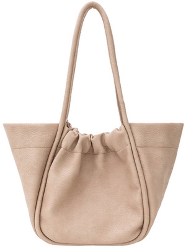画像3: Simple Large Capacity shoulderTote Bag  レザーバケットショルダートートバッグ (3)