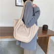 画像12: Simple Large Capacity shoulderTote Bag 　レザーバケットショルダートートバッグ (12)