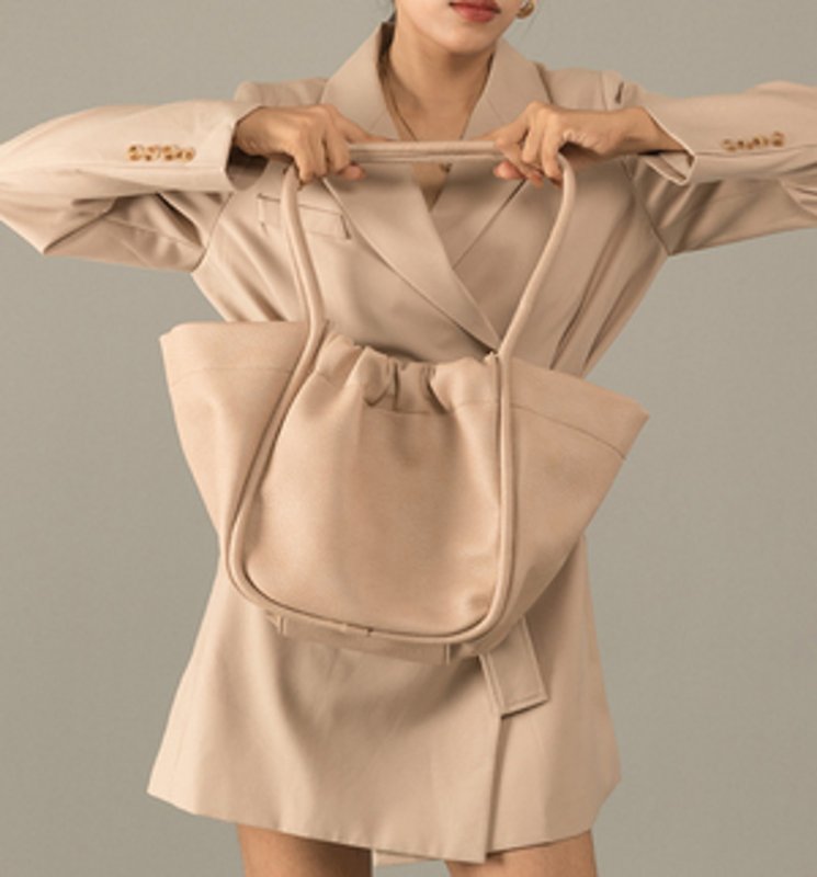 画像8: Simple Large Capacity shoulderTote Bag  レザーバケットショルダートートバッグ (8)