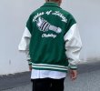 画像4: Statue of Liberty & Torch Embroidery baseball uniform Stajan baseball uniform jacket blouson ユニセッ クス男女兼用自由の女神&トーチ刺繡 スタジャン ジャンパー  ジャケット ブルゾン (4)