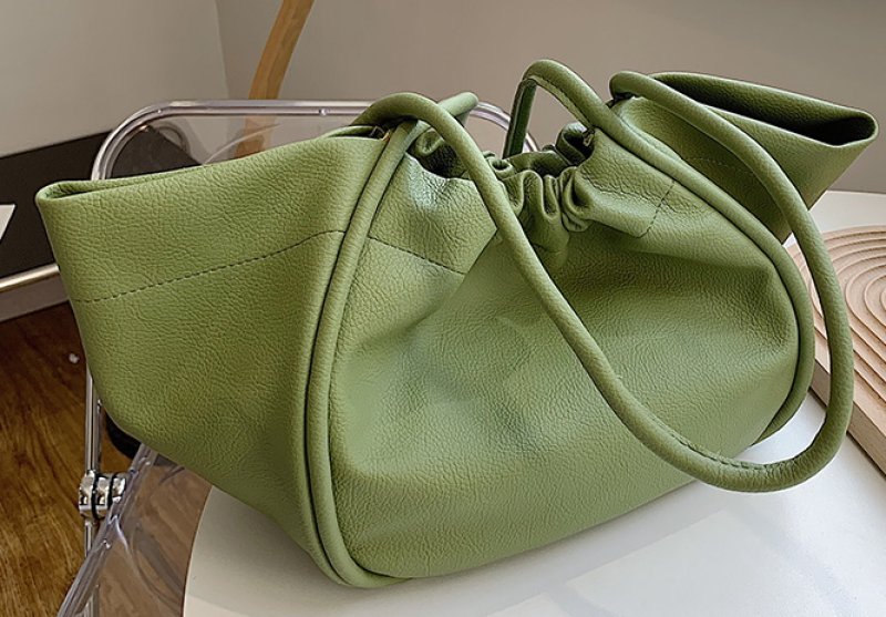 画像5: Simple Large Capacity shoulderTote Bag  レザーバケットショルダートートバッグ (5)