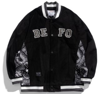 vibe style black cat letter embroidery contrast stitch PU