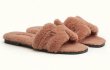 画像4: Real Leather teddy fur H sandals  slippers リアルレザー Hテディーファーサンダル スリッパ (4)