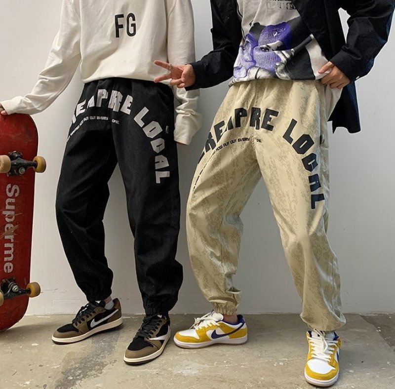 画像7: Unisex men's reflective pants pants  ユニセックス男女兼用アルファベットレターロゴリフレクターパンツ  (7)