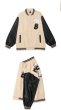 画像6: Polar bear & letter logo embroidery Baseball Jacket blouson  ユニセッ クス男女兼用シロクマ＆レターロゴ刺繍スタジャン ジャンパー  ジャケット ブルゾン (6)
