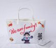 画像8: large-capacity graffiti printed leather tote bag shoppingbag　グラフィティプリントレザーバッグ レジャートートショルダーバッグ (8)