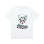 画像2: Cat print oversizedT-shirt unisex　男女兼用 ユニセックスオーバーサイズ キャット 猫イラストプリント半袖Tシャツ (2)