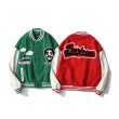 画像5: High Street American Woolen Embroidered Leather Sleeve Baseball Jacketembroidery Baseball Jacket blouson  ユニセッ クス男女兼用ハイストリートヒップホップ刺繍スタジャン ジャンパー  ジャケット ブルゾン (5)