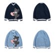 画像6: embroidery love bear V-neck cardigan sweater  unisex　男女兼用 ユニセックス ラブベアVネックカーディガン セーターセーター (6)