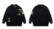 画像3: Little Bear Postman College Style V-neck  long sleeve Sweater unisex　男女兼用 ユニセックスリトルベアカレッジスタイルVネックセーターカーディガン袖Tシャツ (3)