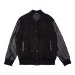 画像2: irregular splash ink Baseball Jacketembroidery Baseball Jacket blouson  ユニセッ クス男女兼用イレギュラースプラッシュインクスタジャン ジャンパー  ジャケット ブルゾン (2)