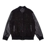 画像2: irregular splash ink Baseball Jacketembroidery Baseball Jacket blouson  ユニセッ クス男女兼用イレギュラースプラッシュインクスタジャン ジャンパー  ジャケット ブルゾン (2)