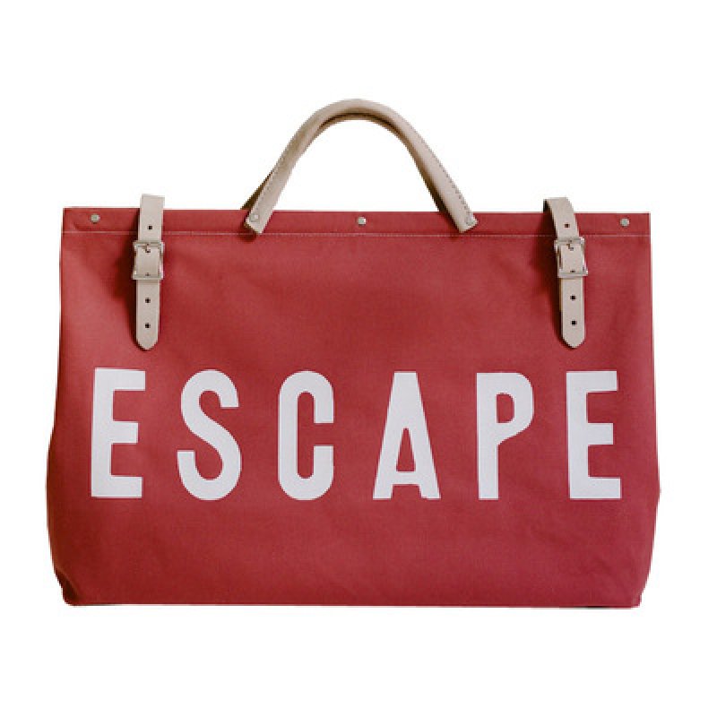 画像4: large-capacity canvas tote shoulder bag travel bag ESCAPEキャンバスレトートショルダーバッグ トラベルバッグ (4)