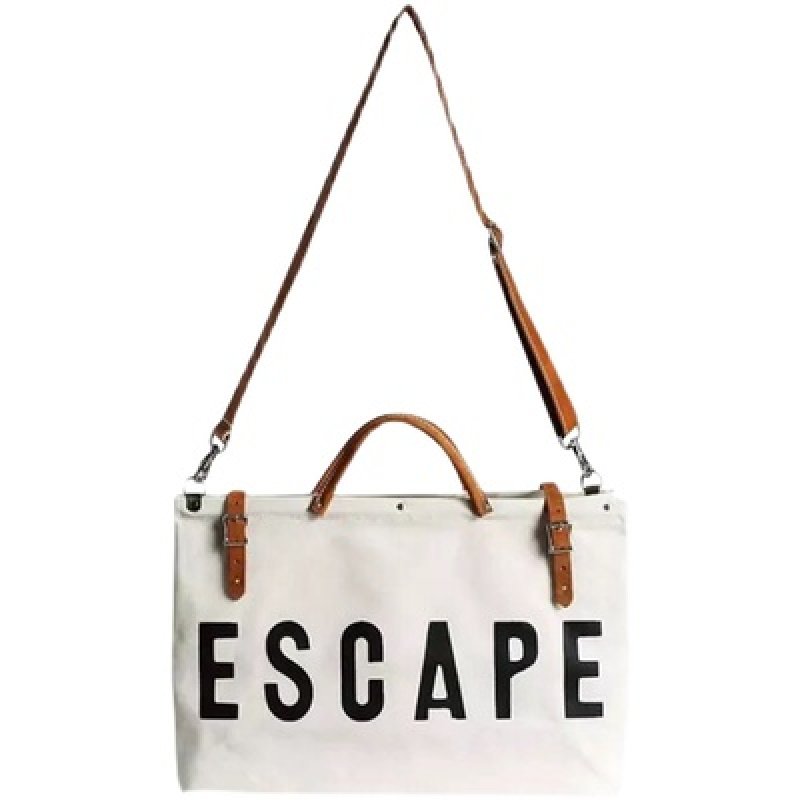 画像18: large-capacity canvas tote shoulder bag travel bag ESCAPEキャンバスレトートショルダーバッグ トラベルバッグ (18)