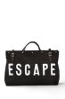 画像2: large-capacity canvas tote shoulder bag travel bag　ESCAPEキャンバスレトートショルダーバッグ トラベルバッグ (2)